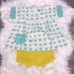 Hallmark Baby NWT Size 3-6 Months Blue & Yellow Dress w/ Bloomers